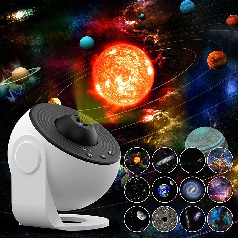 Proiettore stellare 13 in 1, proiettore planetario, proiettore galassia per camera da letto, proiettore aurora, proiettore luce notturna per bambini e adulti del 2025 a $42.99 –P2