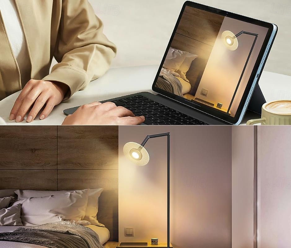 Lámpara de pie RGB para sala de estar, lámpara de pie inteligente con control remoto de aplicación para dormitorio, oficina y lectura. 2025 - $54.99 –P8