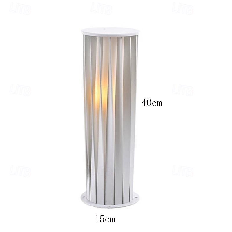 Lanterne métallique torsadée à LED, imperméable, blanche, moderne, éclairage de pelouse de 2026 ? $282.99 –P10