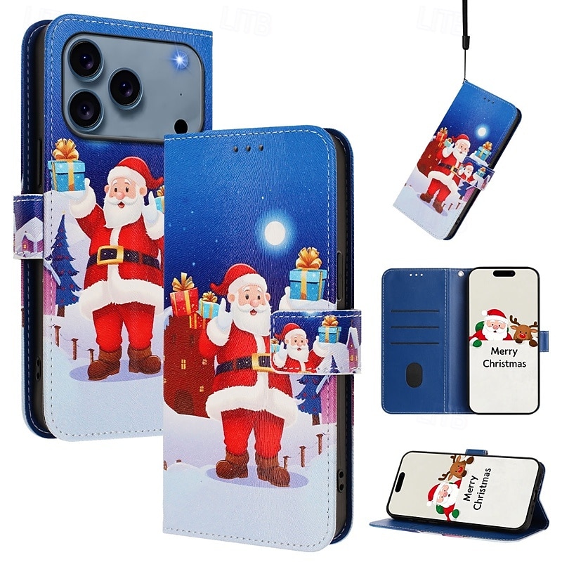 телефон Кейс для Назначение SSamsung Galaxy 17 Pro Max 17 Air i16 15 14 Pro Max Plus 13 Pro Max Кошелек для карт Полная защита тела с ремешком Защита от удара Рождество ТПУ Кожа PU 2025 - $11.99 –P8