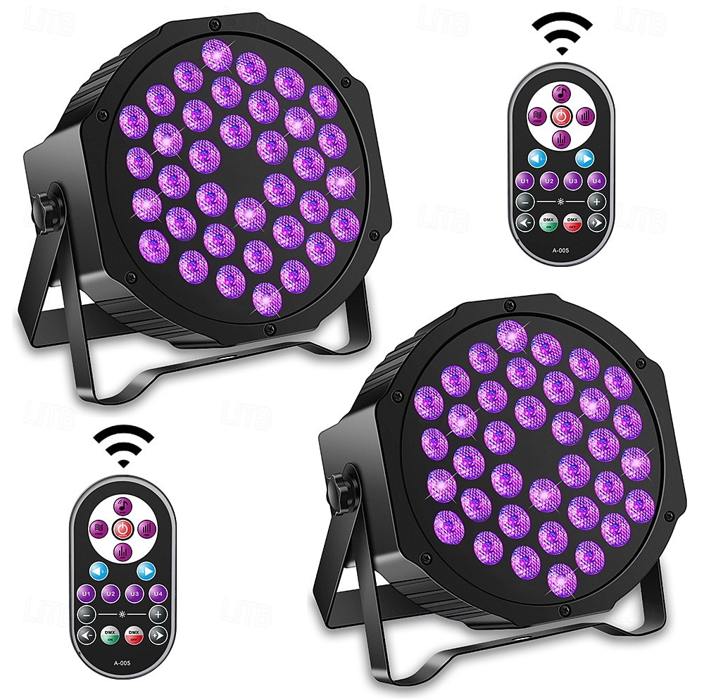 36led telecomandă uv para lumină vopsire lumină violet efect lumină scenă lumină ktv bară 2025 - $31.99 –P1