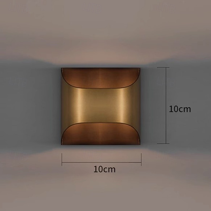 vägglampa i mässing: minimalistisk, böjd design - sovrum, hallbelysning 2026 - $107.99 –P5