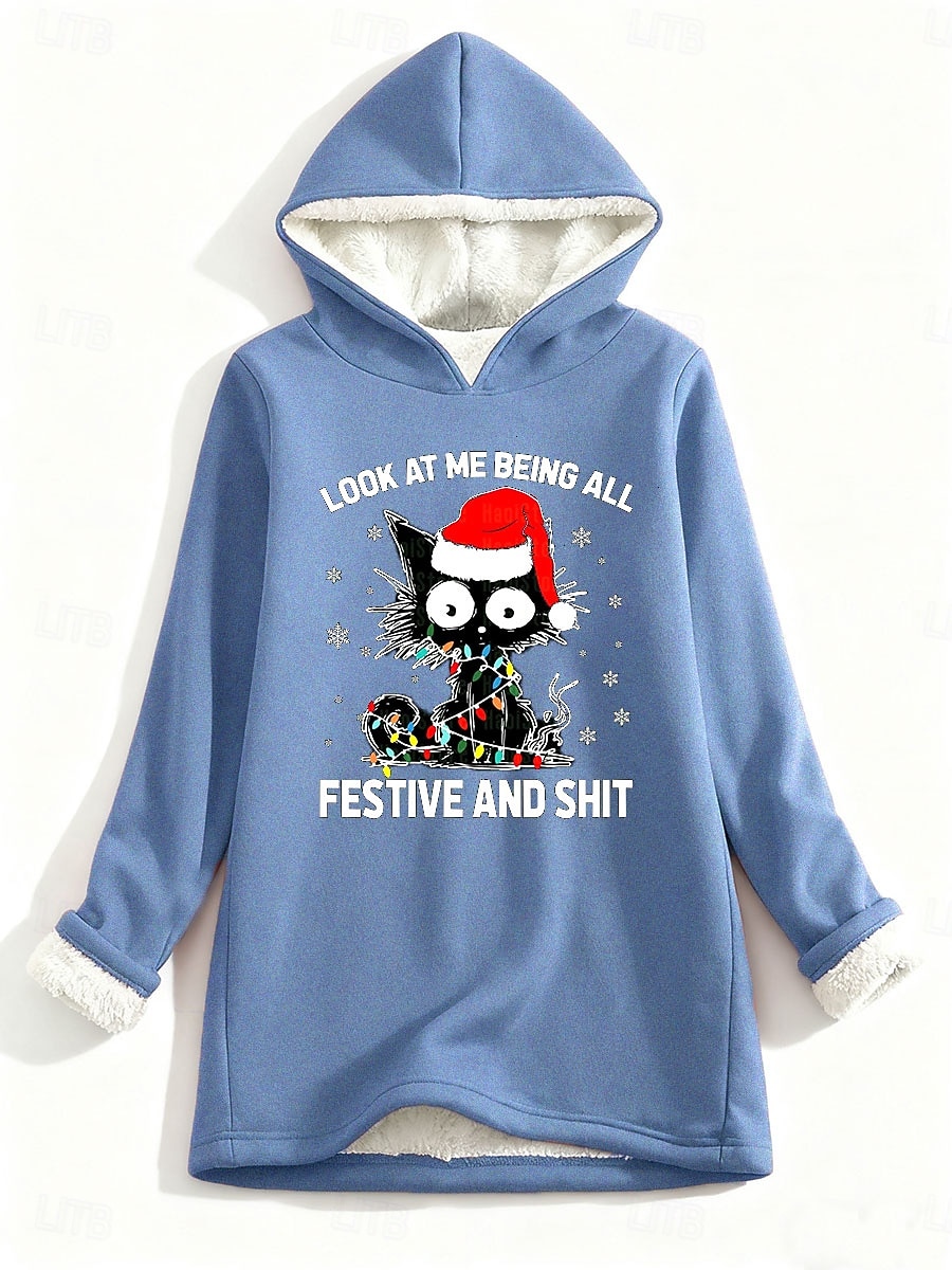 Női Pulóver Hoodie pulóver Grafika Szöveg Alkalmi Comfrt Hosszú ujj Kapucni Normál felsők Utca Hétköznapi Nyomtatott Arcpír rózsaszín Medence Szürke Ősz Tél 2025 - $33.99 –P1
