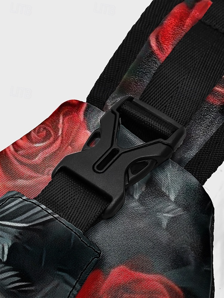 Męskie Torba przez ramię Saszetka na klatkę piersiową Torba na ramię Poliester Na zewnątrz Halloween Codzienne Zamek Nadruk Duża pojemność Lekki Multi Carry Czaszka Czarny / Złoty Czarny / Czerwony 2025 - $24.99 –P12