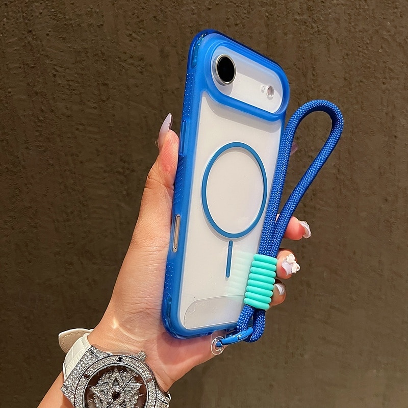 τηλέφωνο tok Για iPhone 17 Pro Max 17 Air 16 15 14 Pro Max Plus 13 Pro Max Πίσω Κάλυμμα με τον Lanyard Υποστήριξη ασύρματης φόρτισης Μη κιτρίνισμα Ρετρό TPU Ακρυλικό 2025 - $16.99 –P6