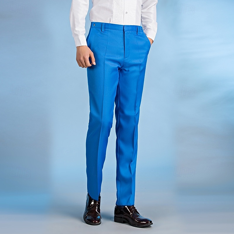 Herren Anzughose Hose Chinos Tasche Knöpfe Einfach Komfort Formell Party Arbeit Mode Klassicher Stil Schwarz Weiß Mikroelastisch 2025 - $20.99 –P3