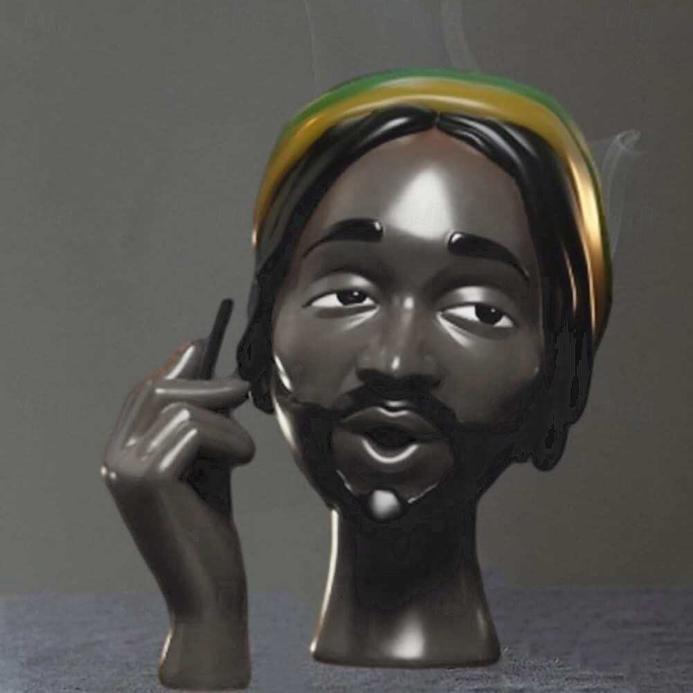 huvud rökelse brännare svart kvinna, svart dam huvud doft brännare svart kvinnor huvud, huvud rökelse brännare svart kvinna, huvudet rökelse hållare för olika miljöer 2025 - $28.99 –P15