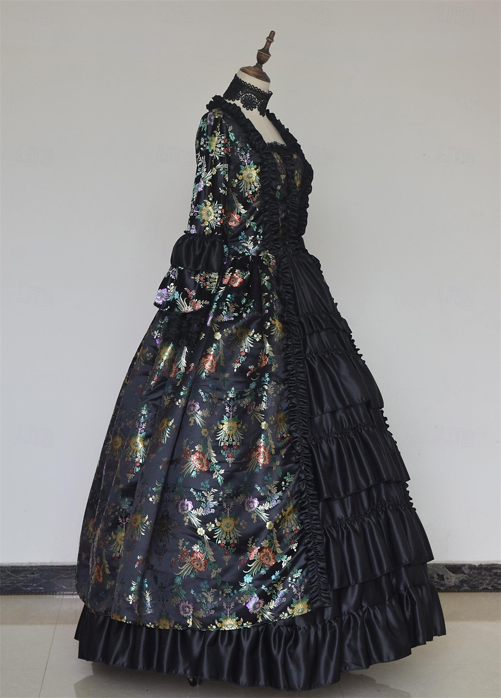 Γοτθική Λολίτα Ροκοκό Βικτοριανό Φανταστική φορεσιά Τουαλέτα Φόρεμα χορού Μεγάλα Μεγέθη Βασίλισσα Πριγκίπισσα Φλοράλ Φανταχτερή Φόρεμα Γυναικεία βασιλικός Απόκριες Επίδοση Μασκάρεμα Ρεν Φερ Ενηλίκων 2026 - $131.99 –P5