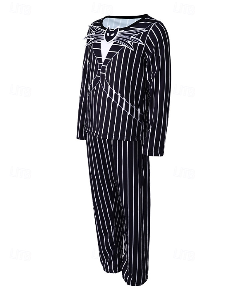 Jack Skellington Halloween cosplay-kostym kläder kostymer och kavajer The Nightmare Before Christmas cosplay barns halloween karneval maskeradföreställning enkla halloween-kostymer klä upp 2025 - $31.99 –P2