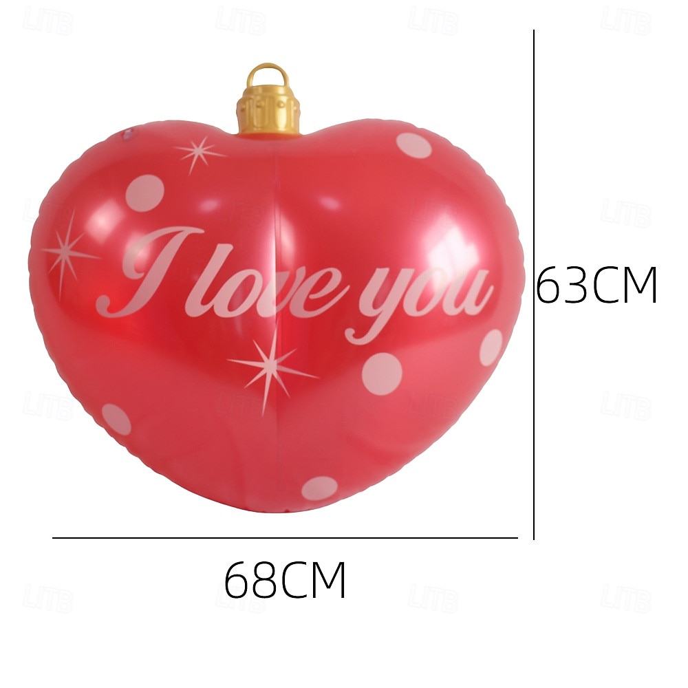 Christmas Outdoor Inflatable Decorations 68-81cm (26.8-31.8 Inch) Huge Xmas Large Ornaments for Yard Tree Lawn Garden Porch Blow Up Balls & Shapes 2025 - $21.99 –P4