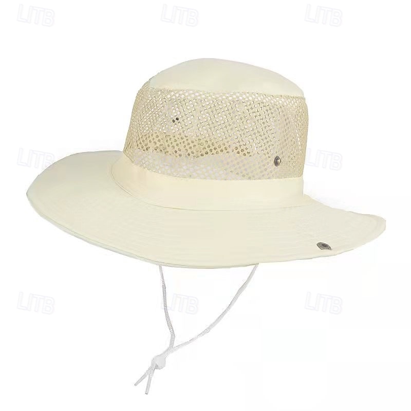 Summer Mens Breathable Sun Hat, Wide Brim Foldable Bucket Hat with Mesh, UV Protection Fishing Hat for Camping Hiking 2025 - $7.99 –P11