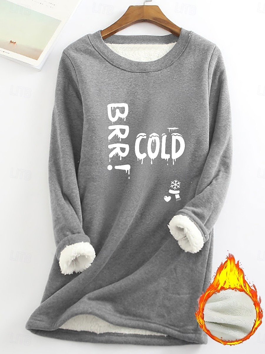 Pull femme sweat graphique lettre chaud décontracté duveteux manches longues col rond long hauts street casual rose clair noir rose foncé bleu printemps automne hiver de 2025 ? $23.99 –P8