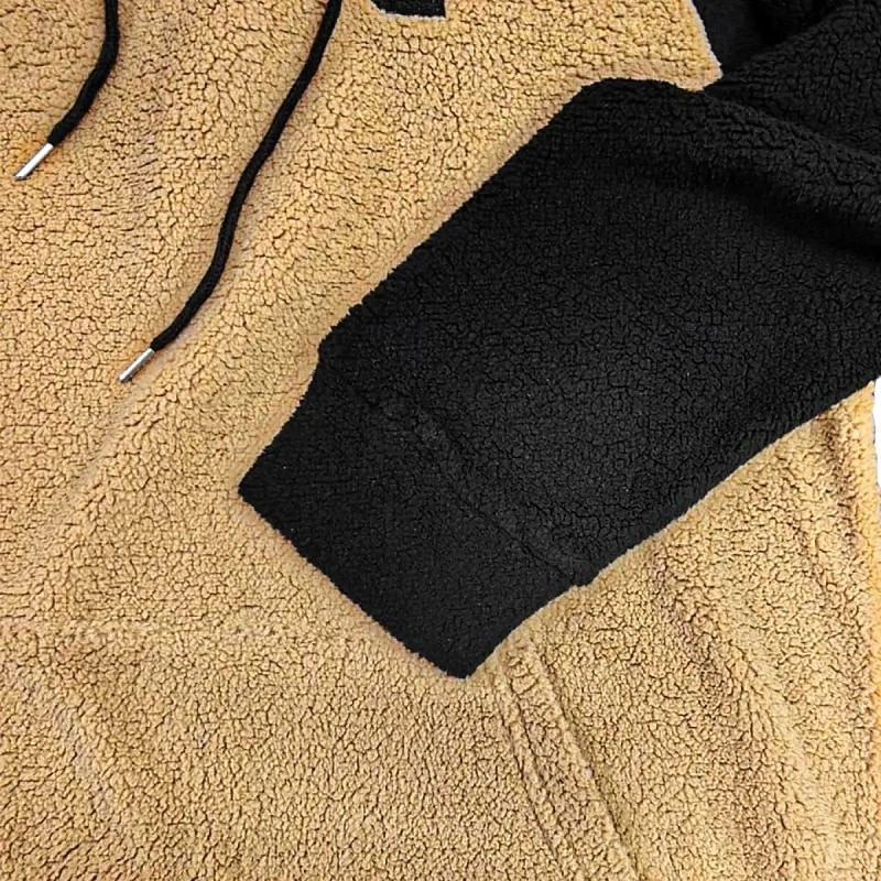 Per uomo Felpa con cappuccio Felpa con cappuccio in pile Verde militare Marrone Cachi Grigio Con Cappuccio Semplice Patchwork Blocco di colore Sport & Outdoor Casuale Quotidiano Streetwear Cool del 2025 a $23.99 –P6