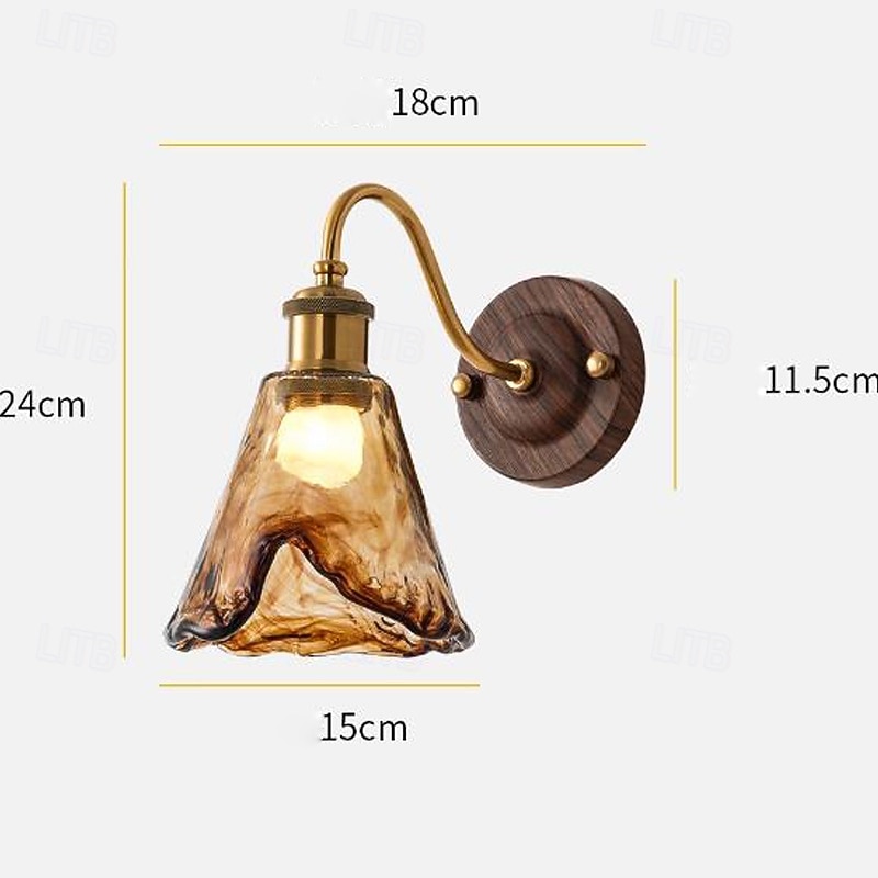 LED wandlamp glas 1-lichts moderne wandlamp, minimalistische glazen wandlamp, voor studeerkamer woonkamer slaapkamer 110-240v 2026 - $160.99 –P6