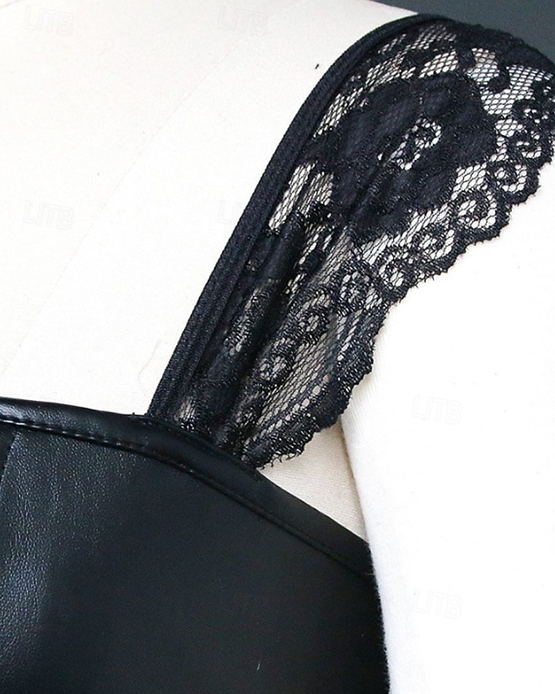 Dame Korsett Shapewear Midje Cincher Formet Bekledning Sexy korsett Sexy Søt Ren farge Lapper Snørehull Skjørt Feriereise Daglig Seng Ermeløs Korsett Svart Rød Vår Høst Skreddersydd 2026 - $34.99 –P13