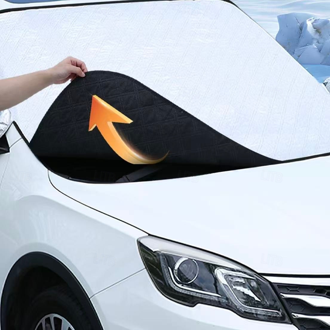 Funda magnética antinieve para coche, funda para media nieve con protección para parabrisas delantero, parasol grueso y protector de nieve resistente al calor para invierno y verano. 2025 - $10.99 –P7