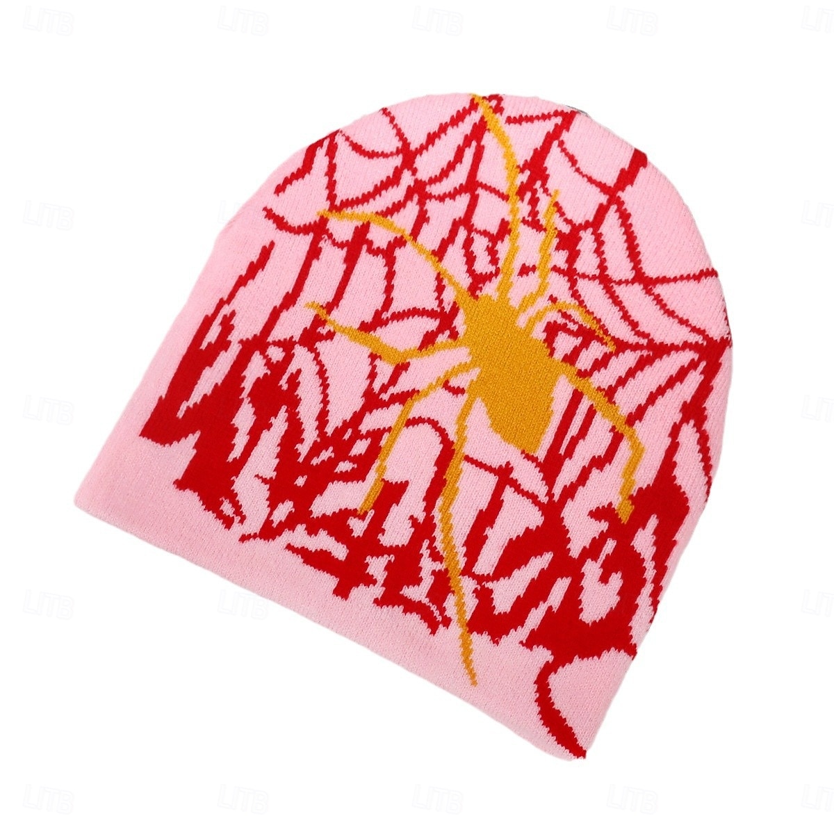 Miesten Sukupuolineutraali Pipo Talvihatut Pipot 骷髅头毛线帽 Neulo hattu Vaalean sininen Musta Akryylikuidut Jakardi Kudottu Kodikas Halloween Arki-asut Festivaali SPIDER hämähäkinverkko Lämmin 2026 - $4.49 –P4