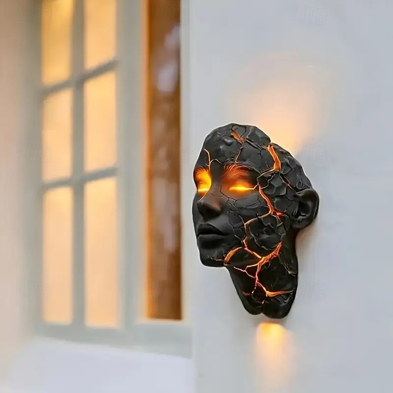 trendige Shattered Soul-Wandlampe, 3D-Illusion, LED-Wandlampe, zerbrochener Glaseffekt, Leuchte, geeignet für Schlafzimmer, Wohnzimmer, Bars, Cafés – energieeffizient und einfach zu installieren 2025 - $32.99 –P2