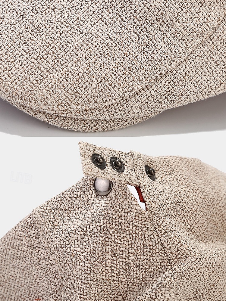 Casquette plate en lin et coton respirant pour homme, chapeau gavroche vintage classique pour tenue décontractée, conduite et activités de plein air de 2025 ? $11.99 –P8