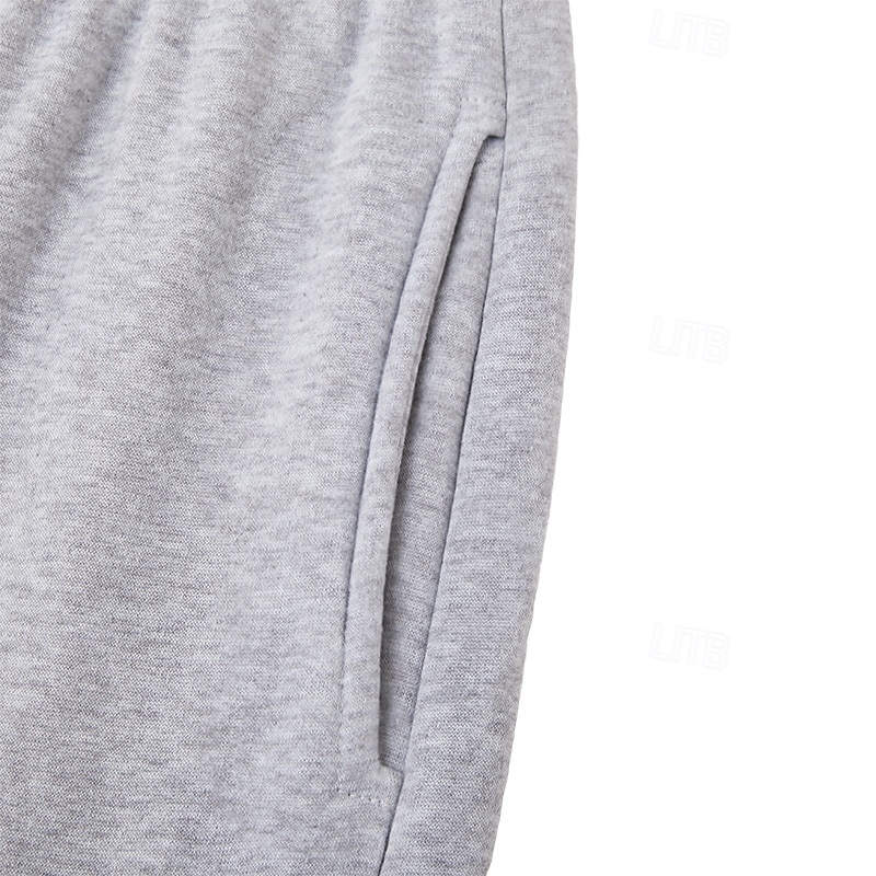 Men's Cargo Sweatpants Sweatpants Fleece Pants Joggers Trousers Drawstring Elastic Waist Multi Pocket Solid Color Windproof Outdoor Full Length Daily Streetwear Fashion Classic Style Loose Fit Black 2026 - €21.99 –P5