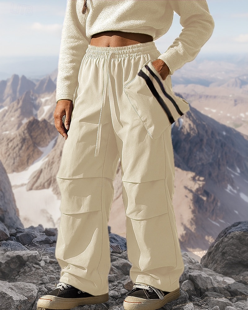 Per donna Pantaloni Cargo Pantaloni da escursionismo pantaloni da trekking Esterno Vestibilità regolare Impermeabile Antivento Pantaloni Tasca Elastico in vita Nero Rosso Campeggio / Escursionismo del 2025 a $42.99 –P6