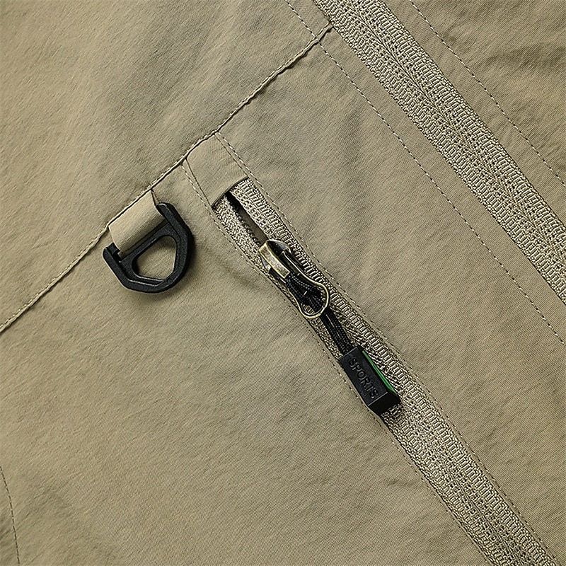 Ανδρικά Veste Gilet Γιλέκο ψαρέματος ΕΞΩΤΕΡΙΚΟΥ ΧΩΡΟΥ Καθημερινά Μοντέρνα Καθημερινό Άνοιξη Φθινόπωρο Κουμπώσου Τσέπη Νάιλον Άνετο Σκέτο Φερμουάρ Όρθιος Γιακάς Κανονικό Μαύρο Λευκό Χακί Πράσινο Χακί 2026 - $34.99 –P9