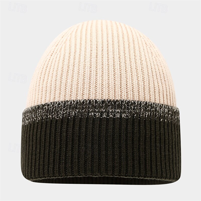 Homens Gorro Chapéus de inverno Gorros Conjunto de chapéu e luvas Gorro de inverno Caqui Cinzento Claro Fibras Acrilicas 3 Peças Tricotado Aconchegante Roupa Diária Para Noite Bloco de cor Quente de 2025 por $28.99 –P10