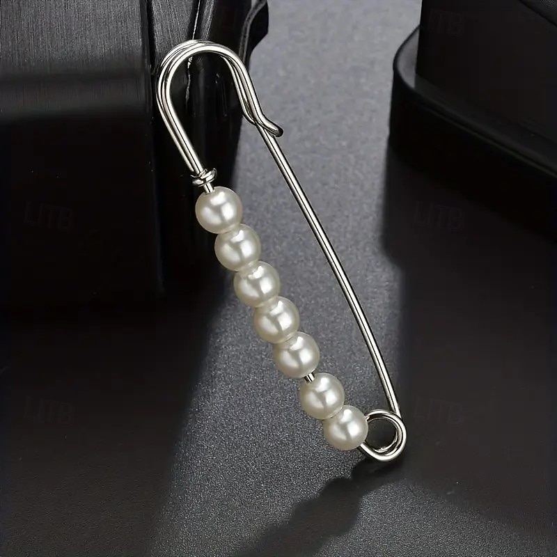 4 broșe din perle artificiale – ace de siguranță pentru eșarfă, hijab, șal și pulover pentru femei, set elegant de accesorii de modă 2025 - $7.99 –P8