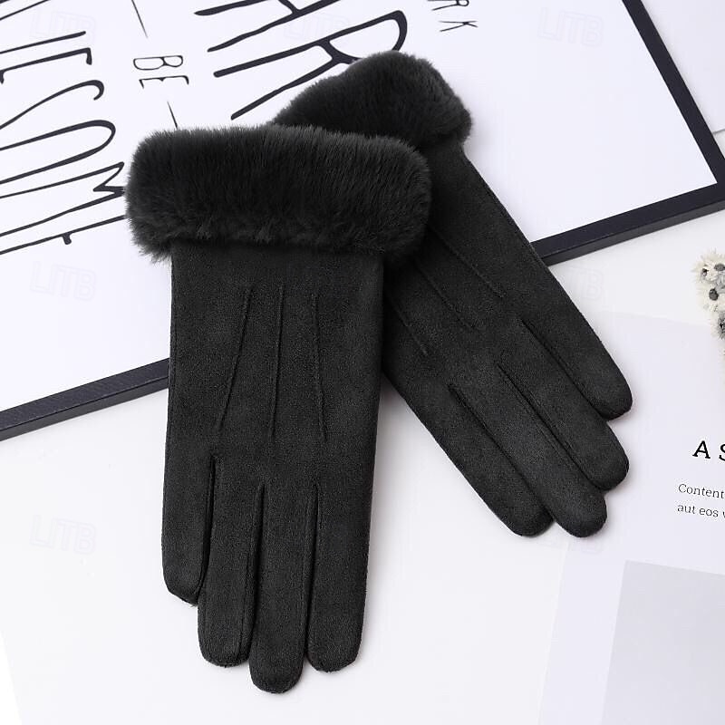 Women's 1 Pair Fingertips / Winter Gloves Streetwear / Outdoor Gloves - Solid Colored Full Finger 2026 - $18.99 –P2