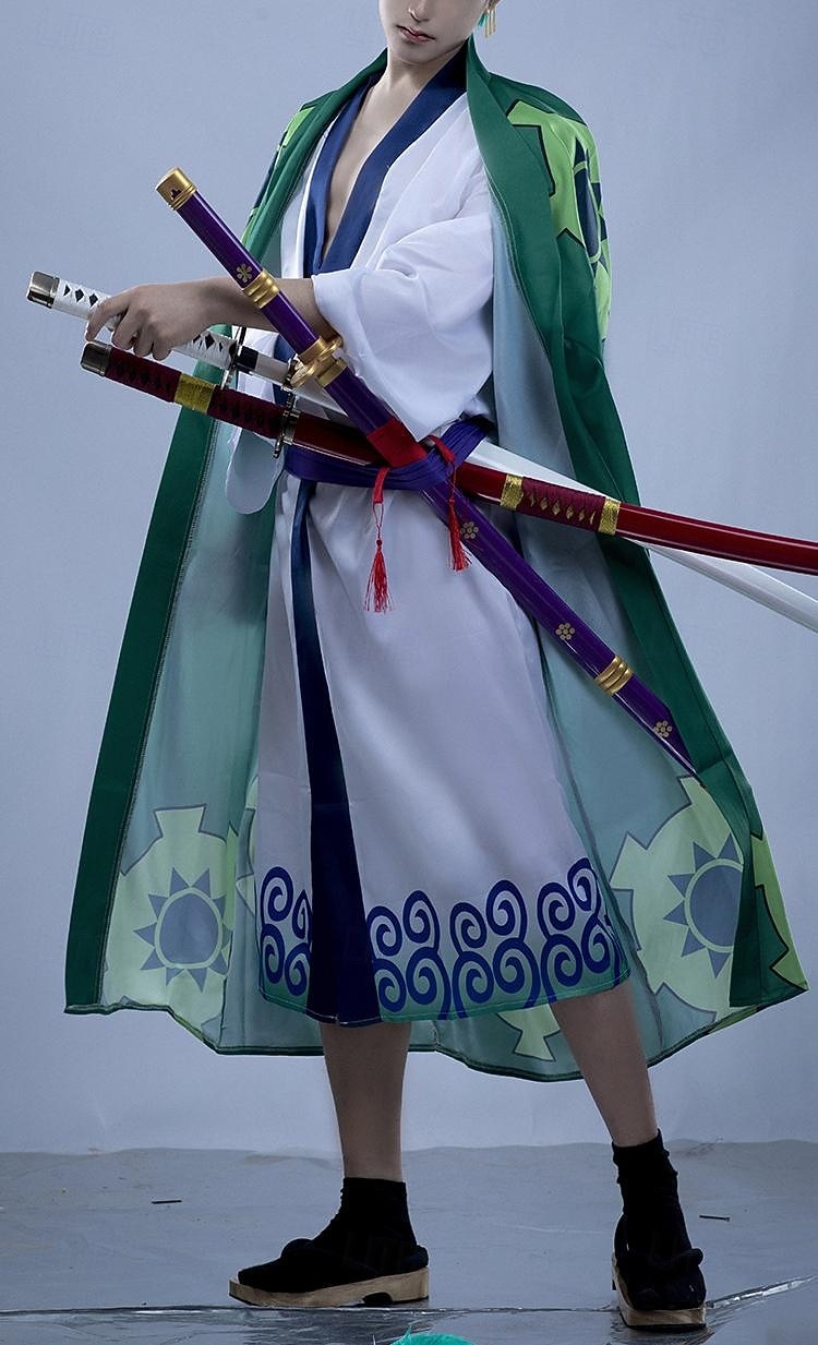 Ocean Adventurer Roronoa Zoro Pirat Słomkowy Kapelusz Anime Kostium Cosplay Stroje Garnitury cosplay Karnawał Bal maskowy Kostium Na Męskie Dla dorosłych 2026 - $59.99 –P7