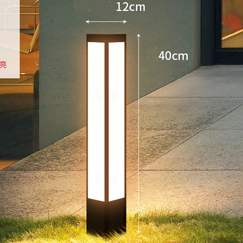 Уличное освещение газона, современные водонепроницаемые светодиодные светильники для дорожек, сада, виллы, наружные светильники для двора, наружные напольные светильники для ландшафтных работ, террас, 2025 - $139.99 –P2