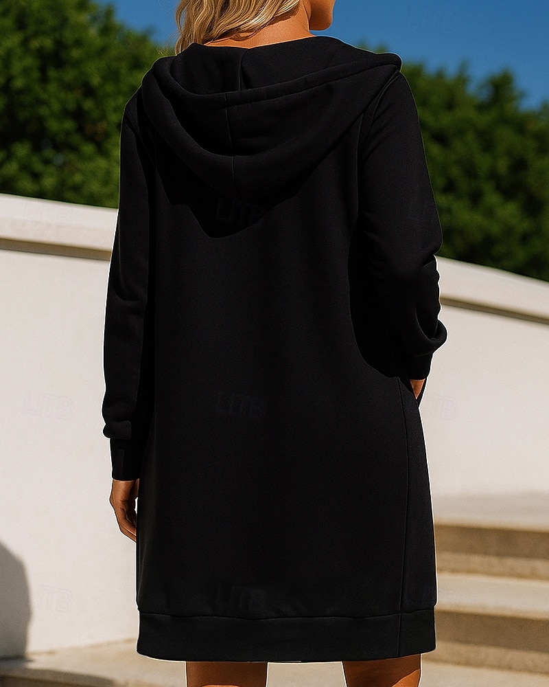 Mulheres Cor Sólida Moletom com zíper Moletom longo com capuz Outono Com Cordão Com bolsos Manga Longa Roupa Esportiva Exterior Viagem Esportivo Preto Branco Vermelho Roupa de esporte Roupas de 2026 por $28.99 –P2