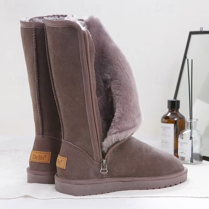 Damen-Winterstiefel mit halbhoher Schafthöhe und weichem Fleecefutter – warme und gemütliche Schneestiefel für den lässigen Winterlook 2026 - $59.99 –P1