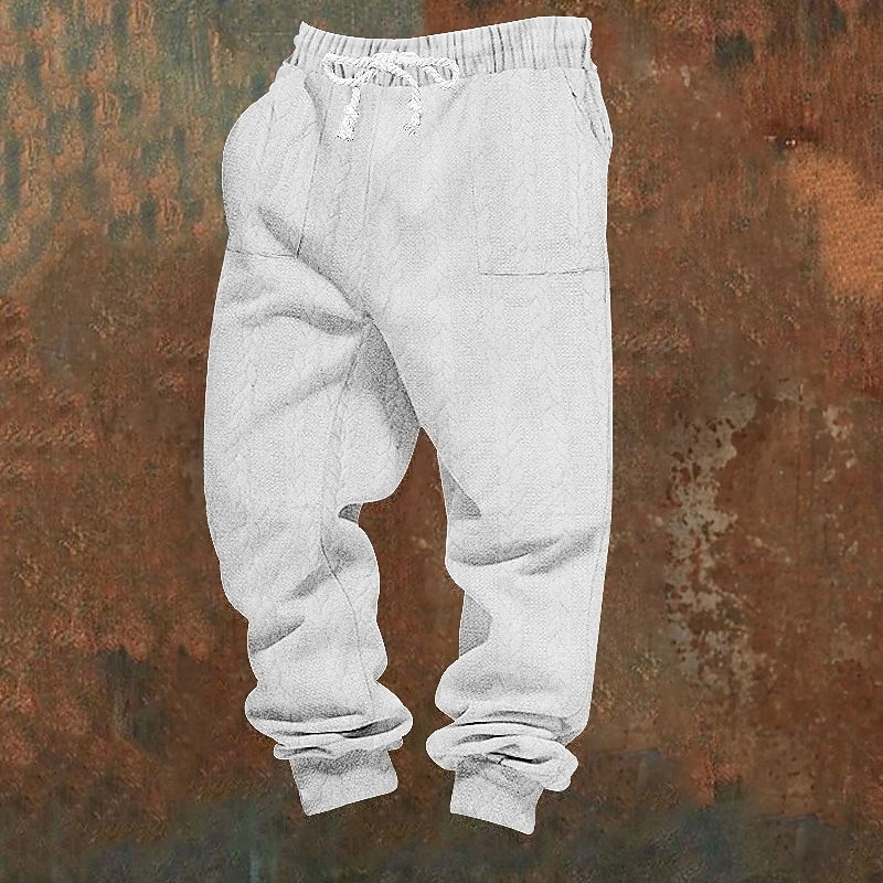 Homme Joggings Pantalon Jogger Pantalons Jacquard Cordon de serrage Avec Poches Uni Confort Sport en Plein Air Quotidien Mode Occasionnel Noir Blanche Micro-Élastique de 2026 ? $18.99 –P1