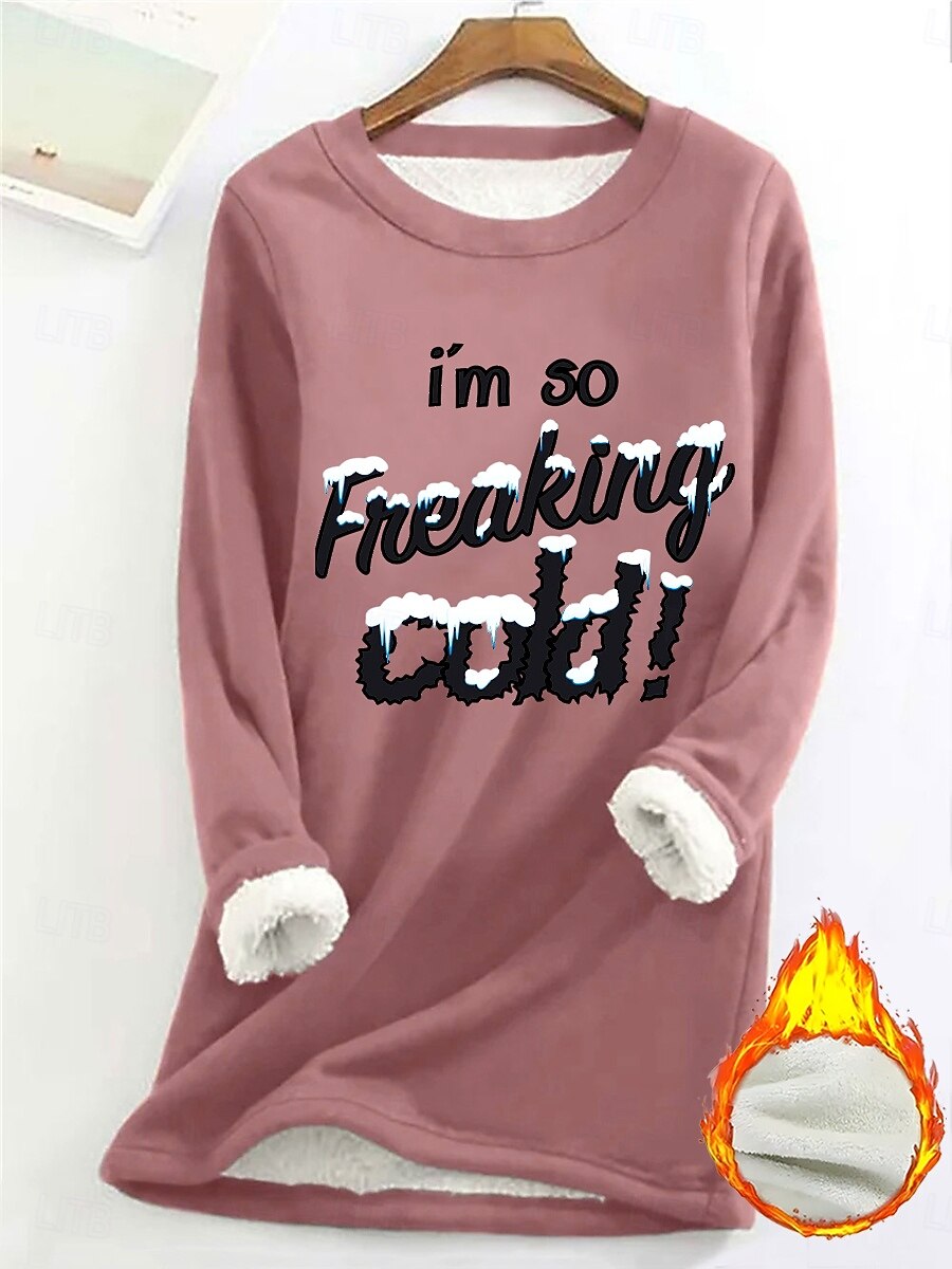 نسائي كنزة صوفية الرسم أحرف دافئ كاجوال أجعد كم طويل رقبة عالية مدورة قمصان عادية شارع فضفاض أسود أصفر وردي بلاشيهغ زهري غامق أحمر الخريف الشتاء 2025 - $25.99 –P1