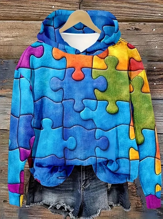 Womenska 3D Print Vintage Boho Hoodie Patchwork Hoodie Bluza Kwiatowa Pulower Bluza Elegancka Ciepła Aktywna Długi Rękaw Kaptur Ulica Codzienny Wyjazd Casual Sznurowany Wydruk Niebieski Wiosna Jesień 2025 - $26.99 –P3