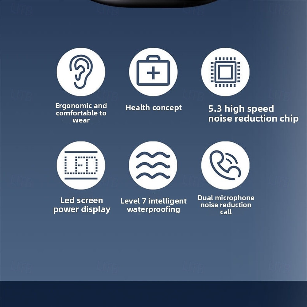 Q71 TWS True auriculares inalámbricos En el oido Auriculares de Gancho Bluetooth5.0 Deportes Impermeable Estéreo para Apple Samsung Huawei Xiaomi MI Entrenamiento de gimnasio Esquí Camping 2025 - $34.99 –P3