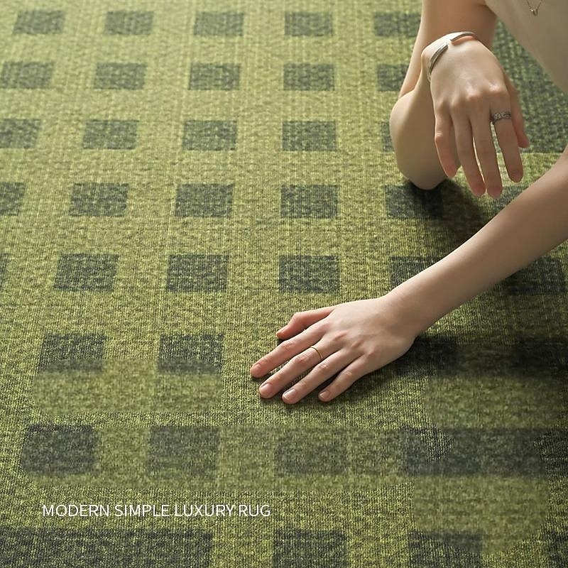 Tapete vintage verde francês, tapete luxuoso para sala de estar, tapete elegante para cabeceira de quarto, tapete grande resistente a manchas e fácil de limpar de 2026 por $107.99 –P3