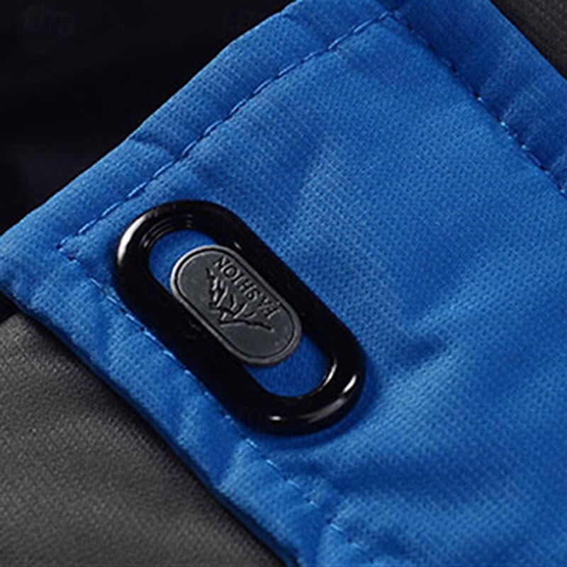 Per uomo Giacca softshell Giacca da escursionismo Giacca in Pile Giacca termica Inverno All'aperto Patchwork Calore Termico Impermeabile Antivento Top Nero Verde militare Rosso Blu Blu scuro del 2025 a $70.99 –P7