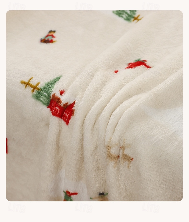 Cobertor de Lã Cobertor Quente com Impressão de Natal Cobertor para Cochilo Aconchegante com Caixa de Presente de 2025 por $15.99 –P2