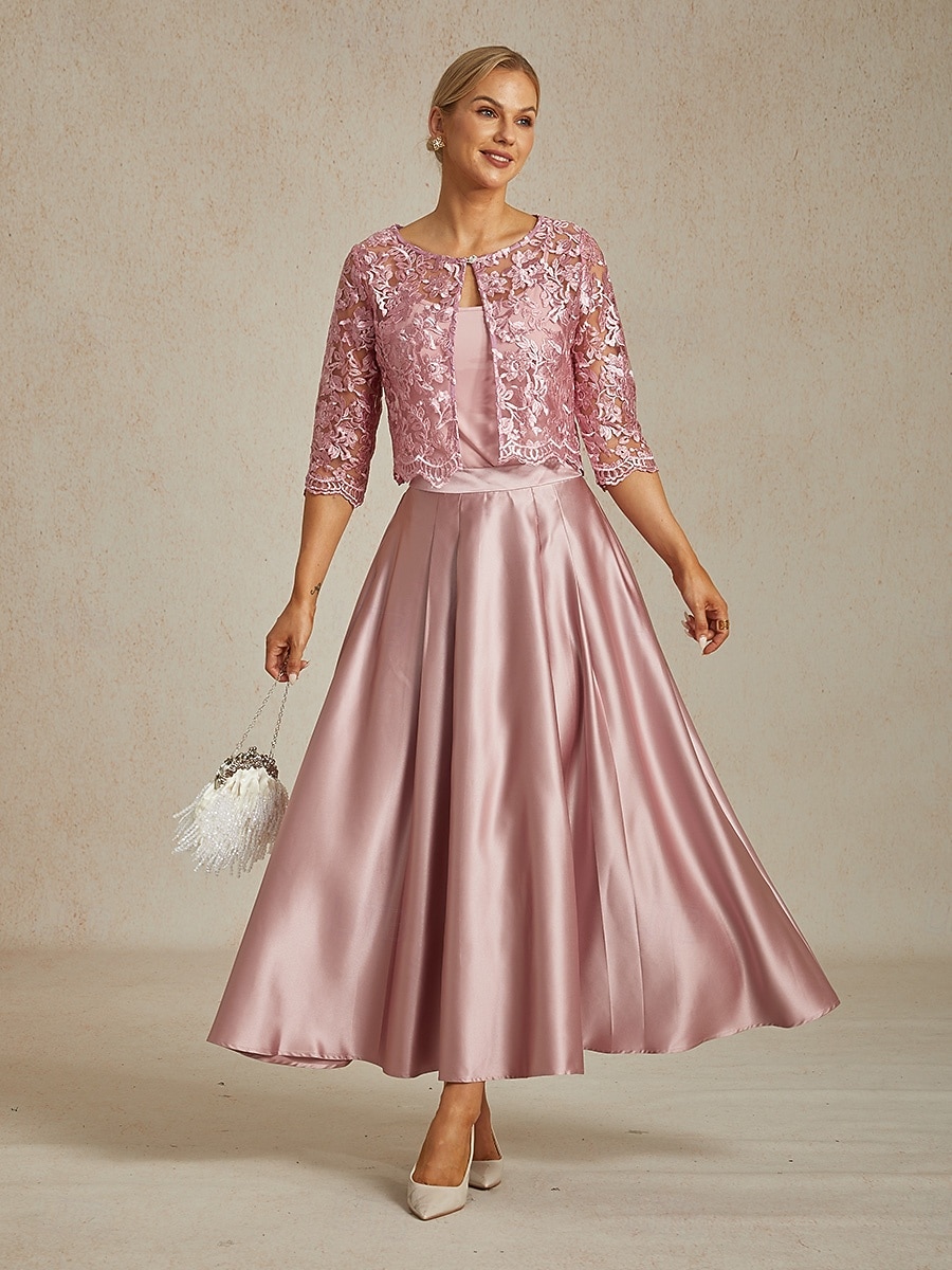 Femmes Jupe Élégant ancien Mode Maxi Taille Moyenne Jupes Froncé Plissé Avec Poches Micro-Élastique Nouvel An Tenue de soirée Rose Printemps Soie comme le satin de 2025 ? $28.99 –P8
