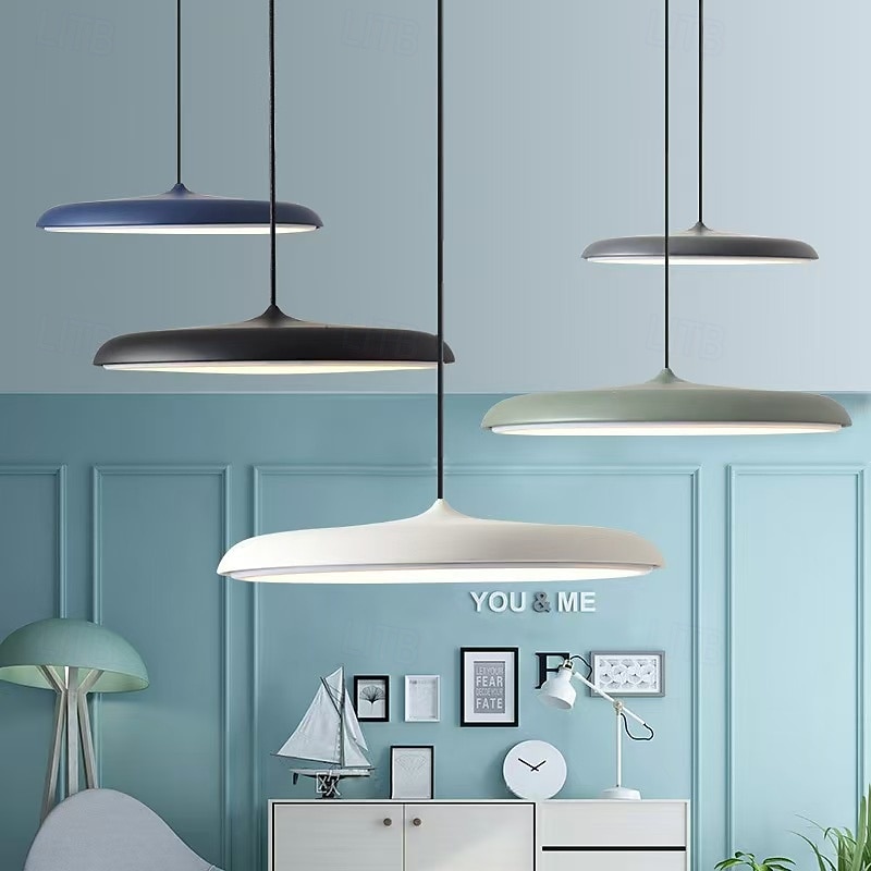 pendellampe, nordisk jernkunst hengelampe i tak, moderne flat design LED smijernslysekrone til soverom, spisestue, arbeidsrom 2025 - $123.99 –P3