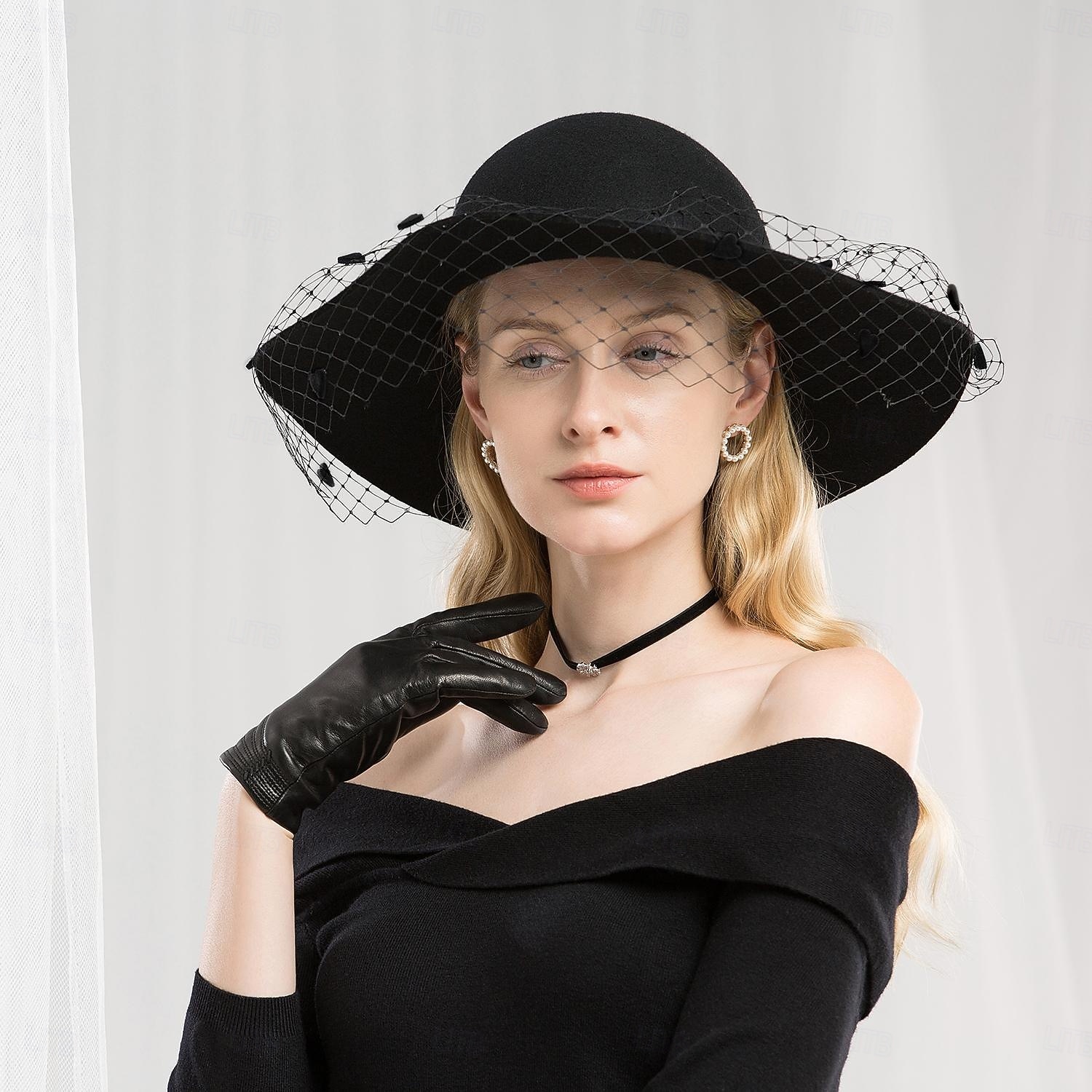 Hats 100% Wool Bowler / Cloche Hat Fedora Hat Wedding Ladies Day Elegant Wedding With Tulle Headpiece Headwear 2026 - $51.99 –P13