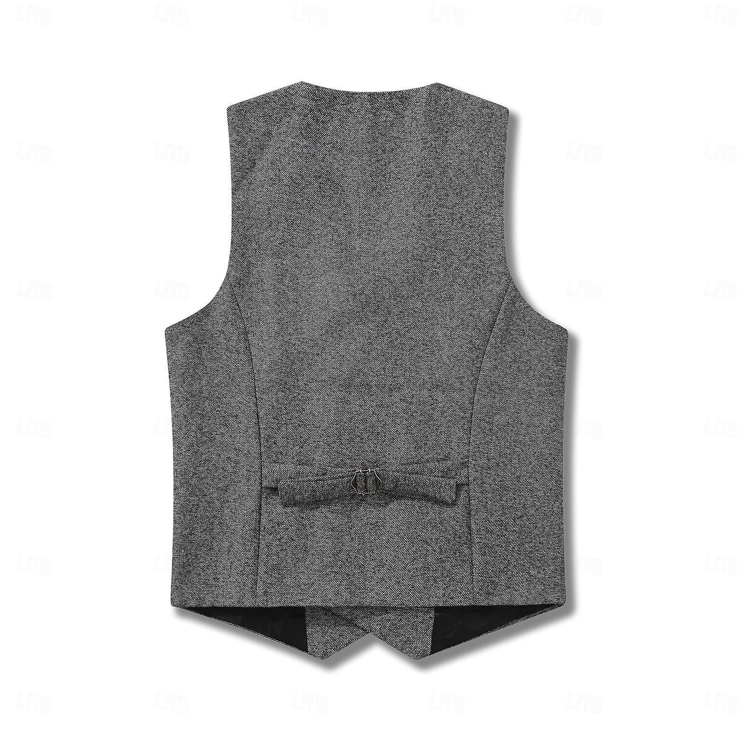 Herren Tweedweste Weste Formell Hochzeit Urlaub Täglich Vintage Mode Frühling Herbst Tasche Knöpfe Polyester Bequem Fischgrätenmuster Einreihig V Ausschnitt Revers Normale Passform Khaki Grau Weste 2026 - $45.99 –P3