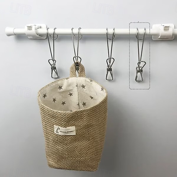 2026年 25個のステンレススチール製洗濯バサミフッククリップ、丈夫な吊り下げクリップ、多目的湾曲フッククランプ、キッチンバスルーム収納、家庭用洗濯物干し用靴下乾燥オーガナイザー、再利用可能な金属クリップ。  コレクション – $16.99 –P10