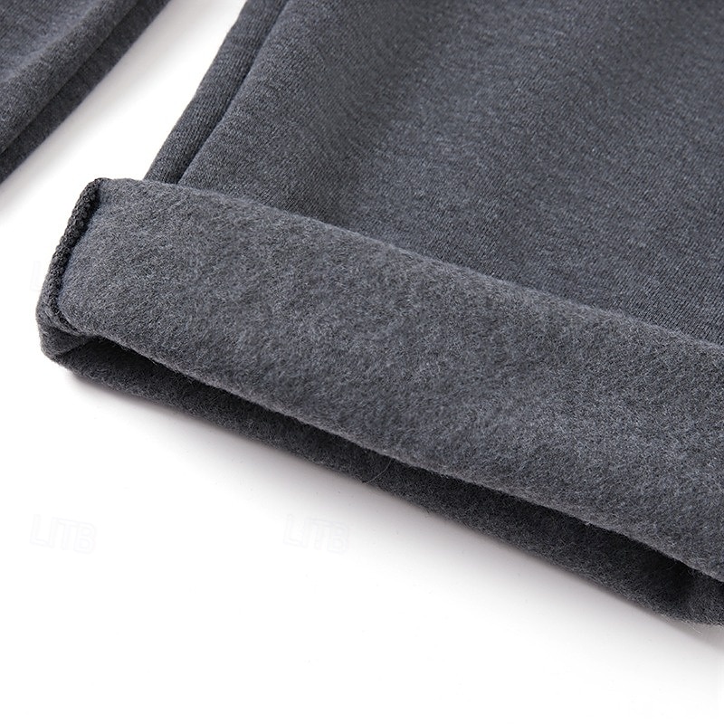 Herr Joggingbyxor Fleecebyxor Långbyxor Casual byxor Träningsbyxor med raka ben Snörning Elastisk midja Flerpack Slät Komfort Varm Fullängd Utomhus Dagligen Utekväll Mode Etnisk Stil Lös passning 2026 - $21.49 –P3