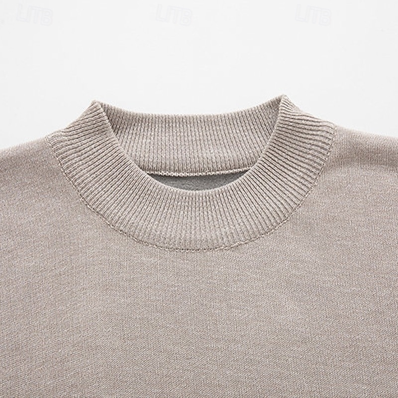 Per uomo Felpa Maglione A Coste Maglia Top Regolari Lavorato a maglia Slim Fit Semplice Collo Alto Maglieria Contemporaneo Casuale Abbigliamento quotidiano Abbigliamento Primavera Autunno Nero Bianco del 2026 a $26.99 –P10