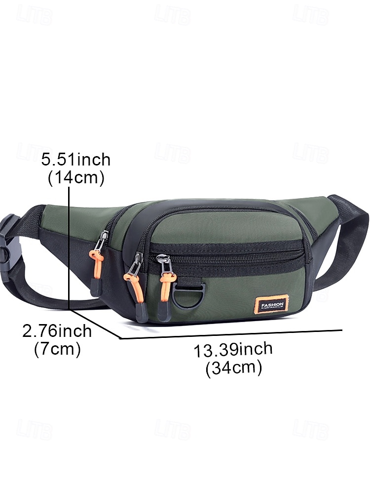 Men's Water-Resistant Crossbody Sling Bag, Multi-Way Wear Fanny Pack Waist Bag with Multiple Pockets, Casual Travel, Sports and Outdoor Shoulder Bag 2026 - $11.99 –P11