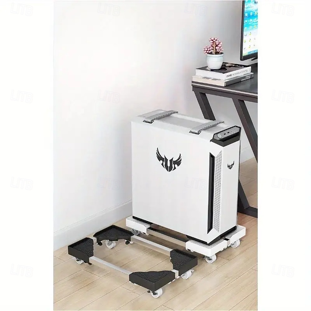 verstellbarer Computerwagen aus Metall mit Universalrädern und belüfteter Kühlbasis – Desktop-Computerständer zur Aufbewahrung im Büro 2025 - $35.99 –P2