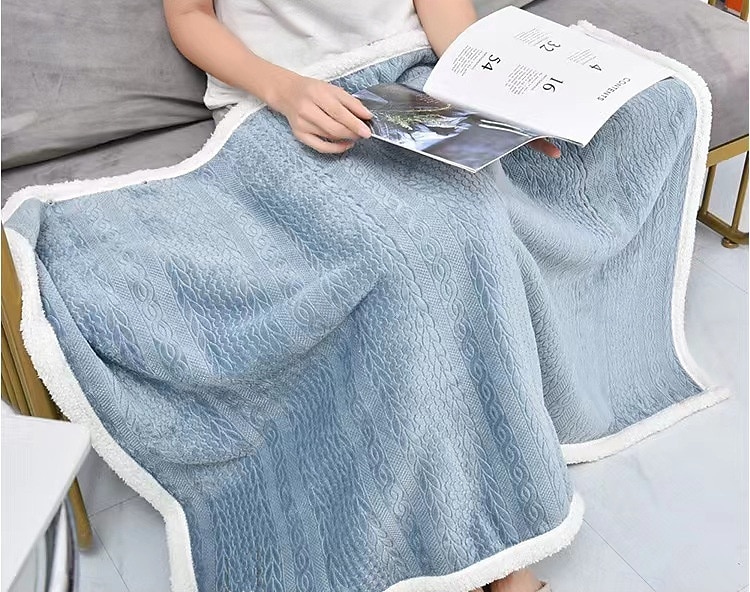 winter kasjmier kantoor dutje sjaal deken draagbare mantel luie deken verdikte beenbedekking kleine deken 2026 - $23.99 –P7